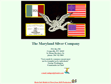 Tablet Screenshot of marylandsilver.com